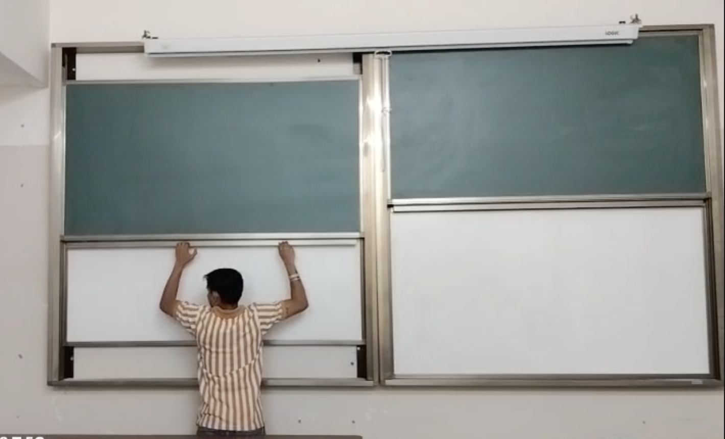 ALLARK sliding writing boards banner